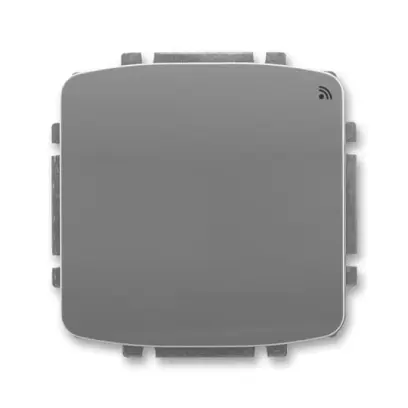 spínač s krátkocestným ovladačem, s přijímačem RF signálu, 868 MHz, kouřová šedá, design TANGO